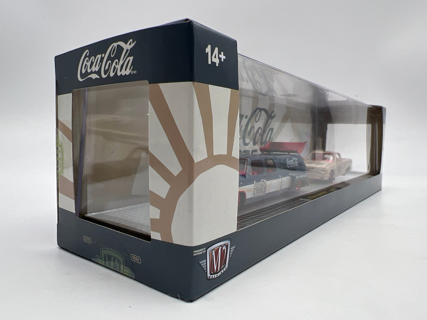 M2 Machines Haulers TW45 CHASE Coca Cola 1973 Cheyenne Super 10 & 1995 Chevrolet S10