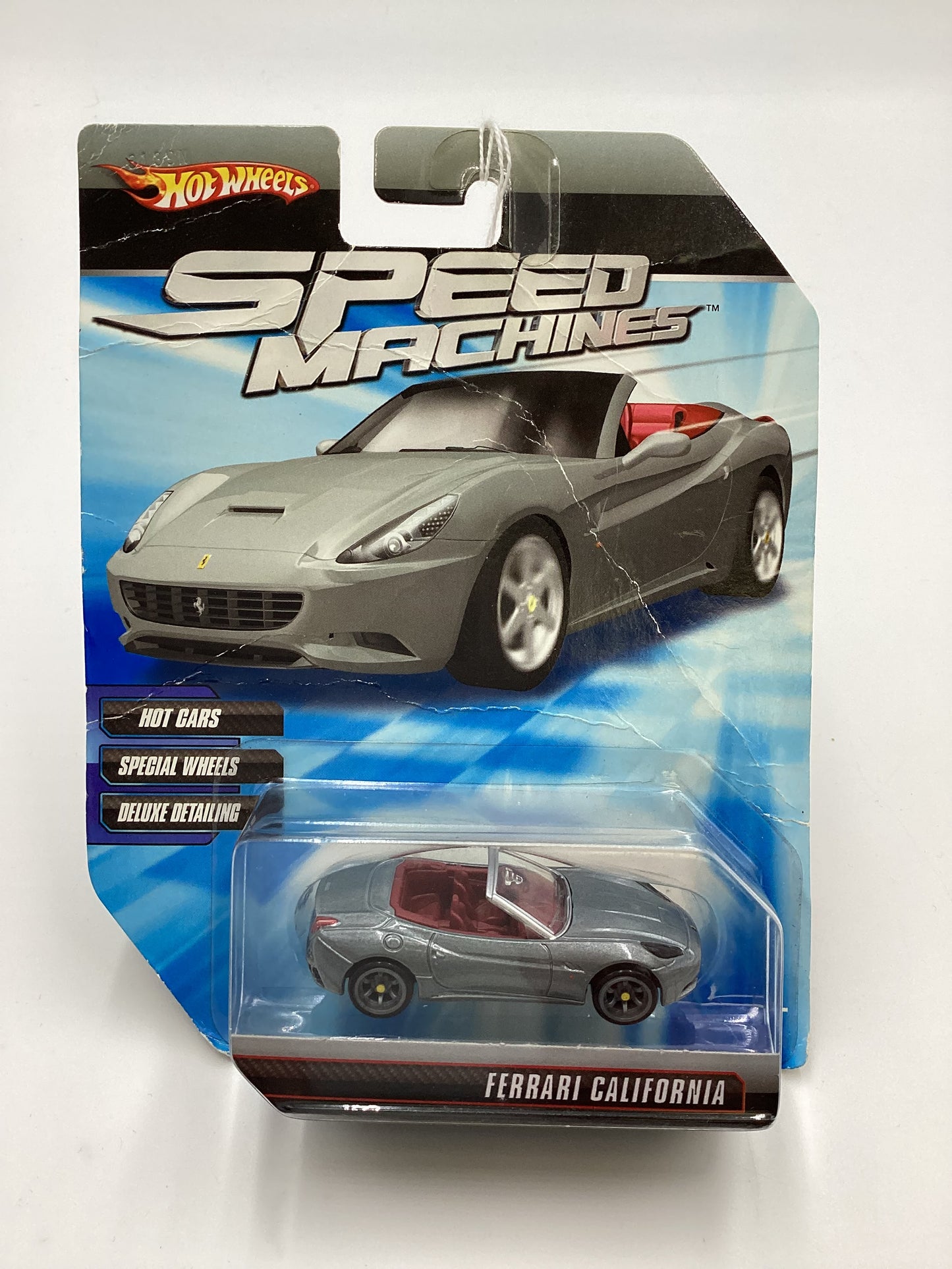 Hot wheels Speed Machines Ferrari California Gray *Bad Card*