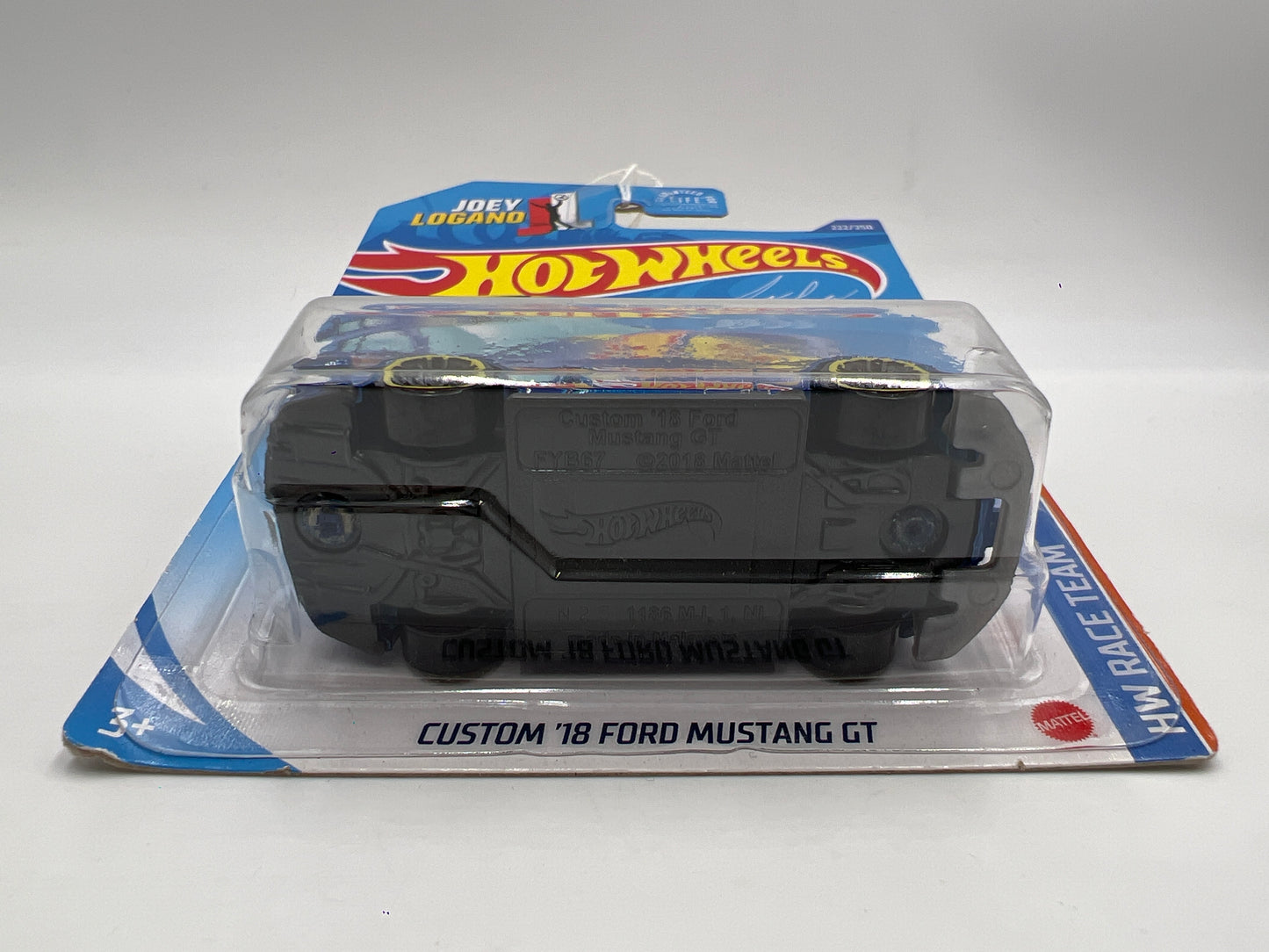 2020 Hot Wheels Race Team #222 Custom 18 Ford Mustang GT Blue Joey Logano