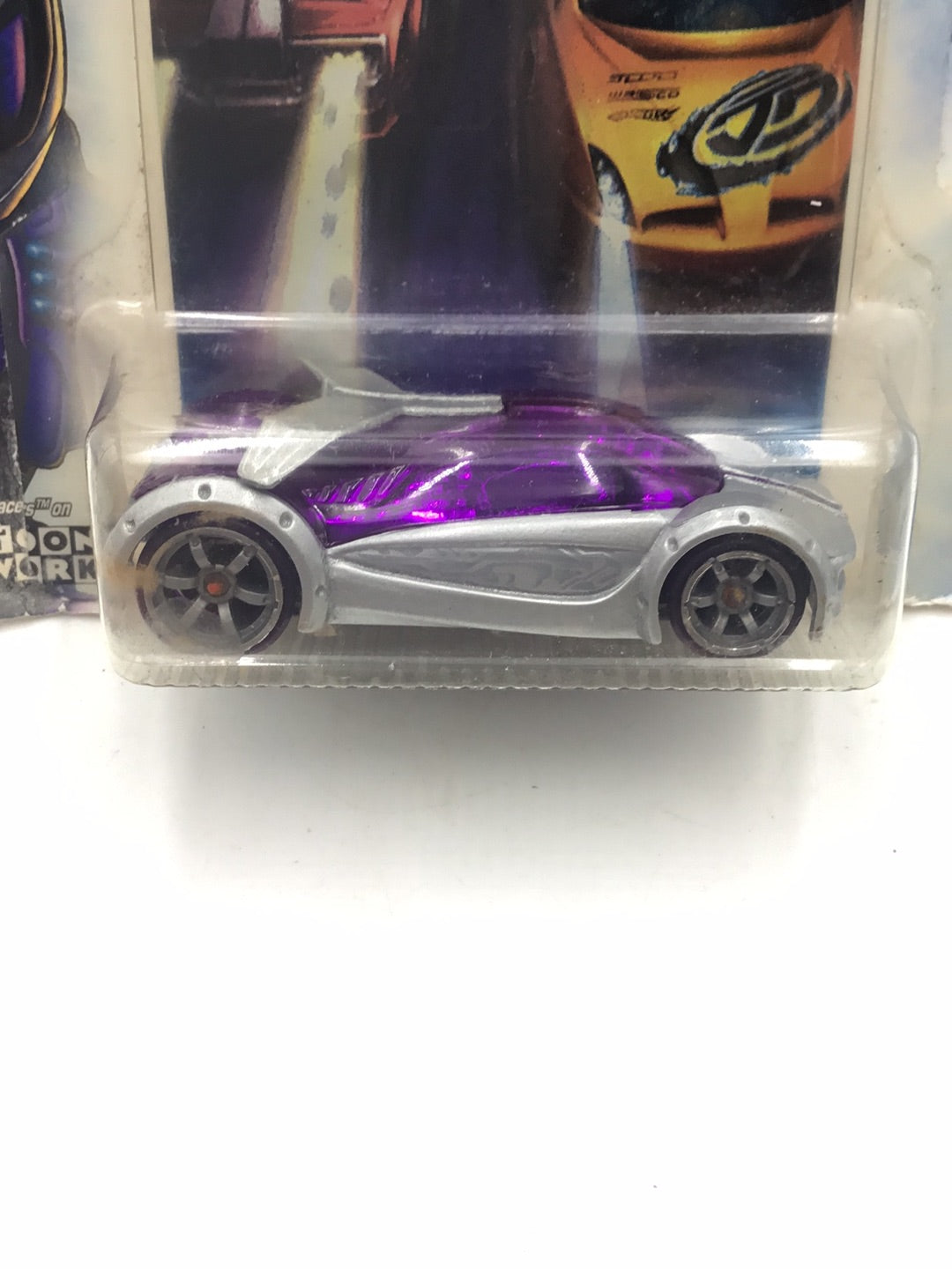 Hot wheels Acceleracers Silencerz Iridium 4 of 9 US card CM 6 Wheels (Bad Card) #1