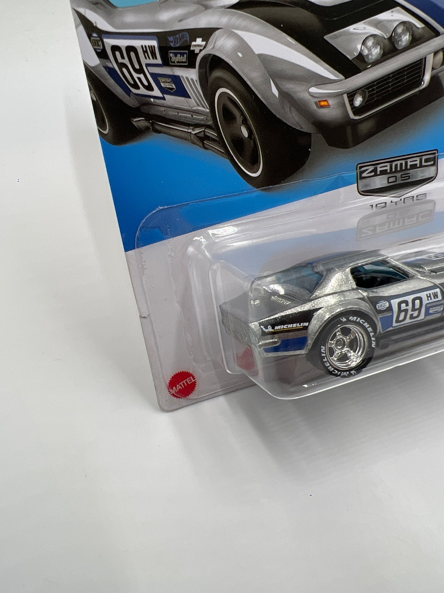 Hot Wheels 69 Copo Corvette Walmart Exclusive Zamac Wheel Swap Custom On Card W/Protector SR