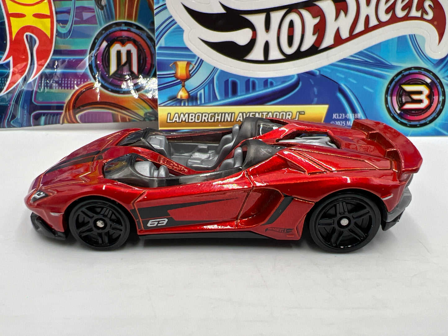 2025 Hot Wheels Mystery Models Series 3 #1 CHASE Lamborghini Aventador J Red