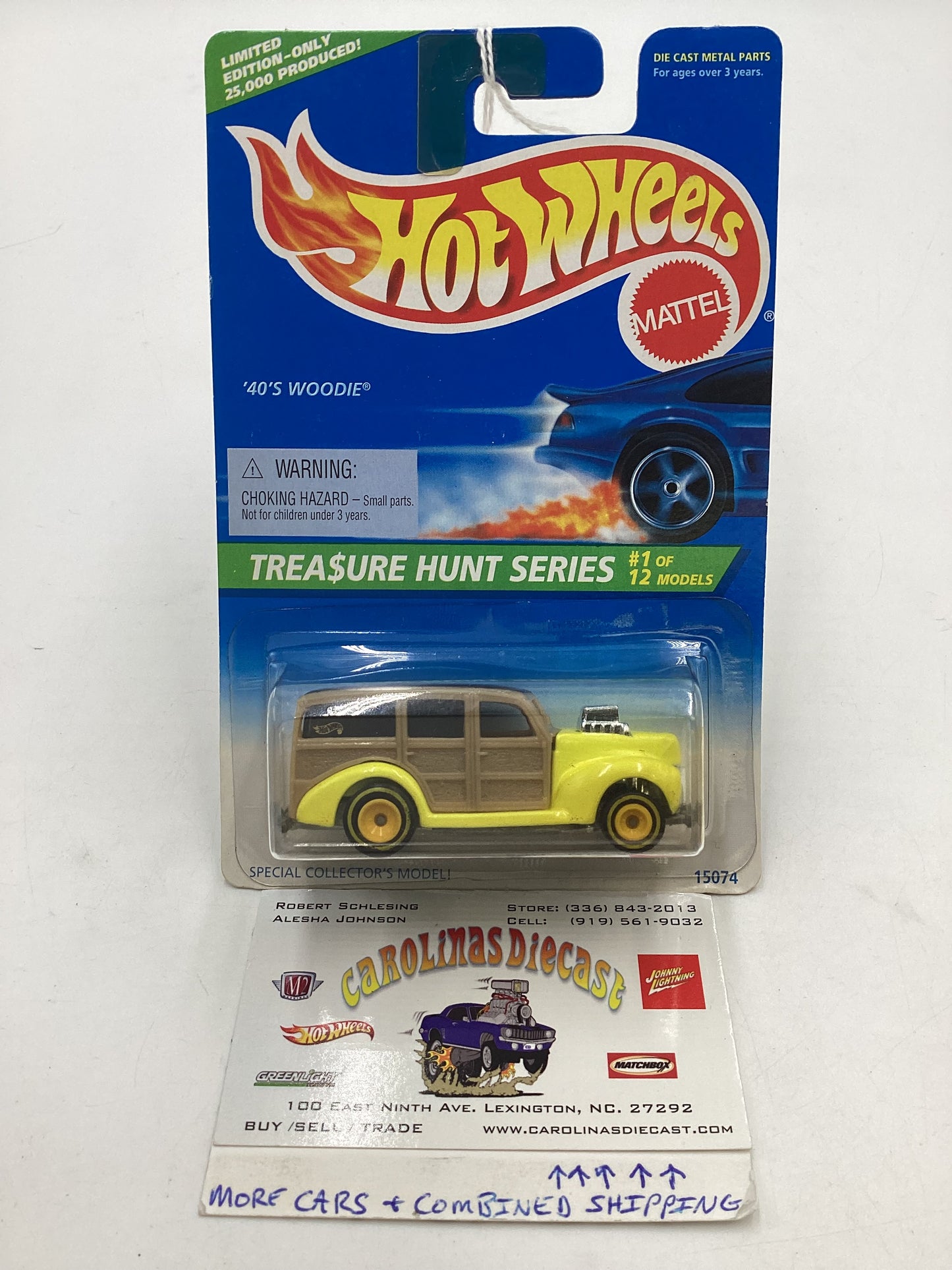 1996 Hot Wheels Treasure Hunt 1/12 40’s Woodie #428 273E