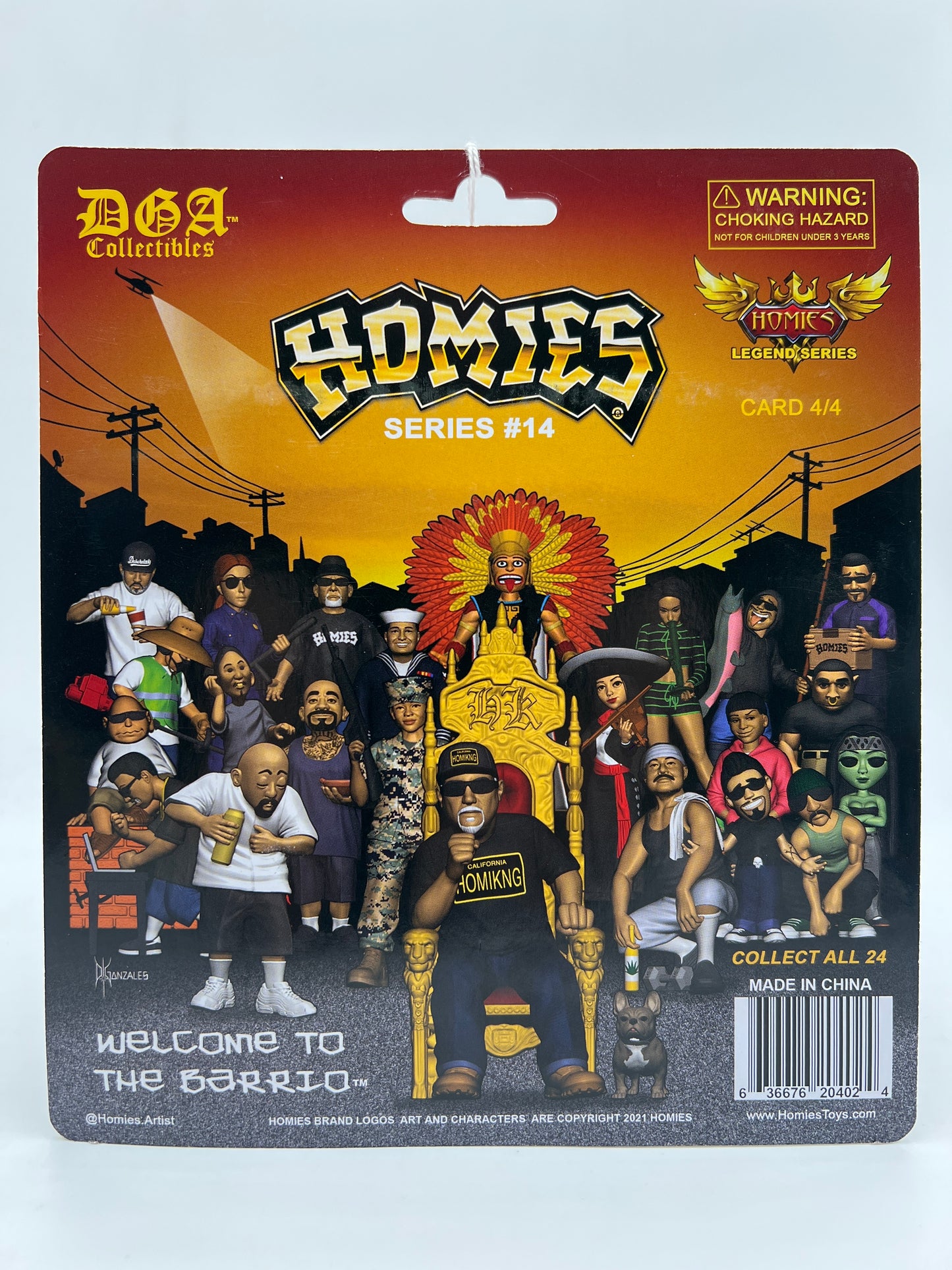 DGA Collectibles Homies Legend Series #14 Card 4/4 223H