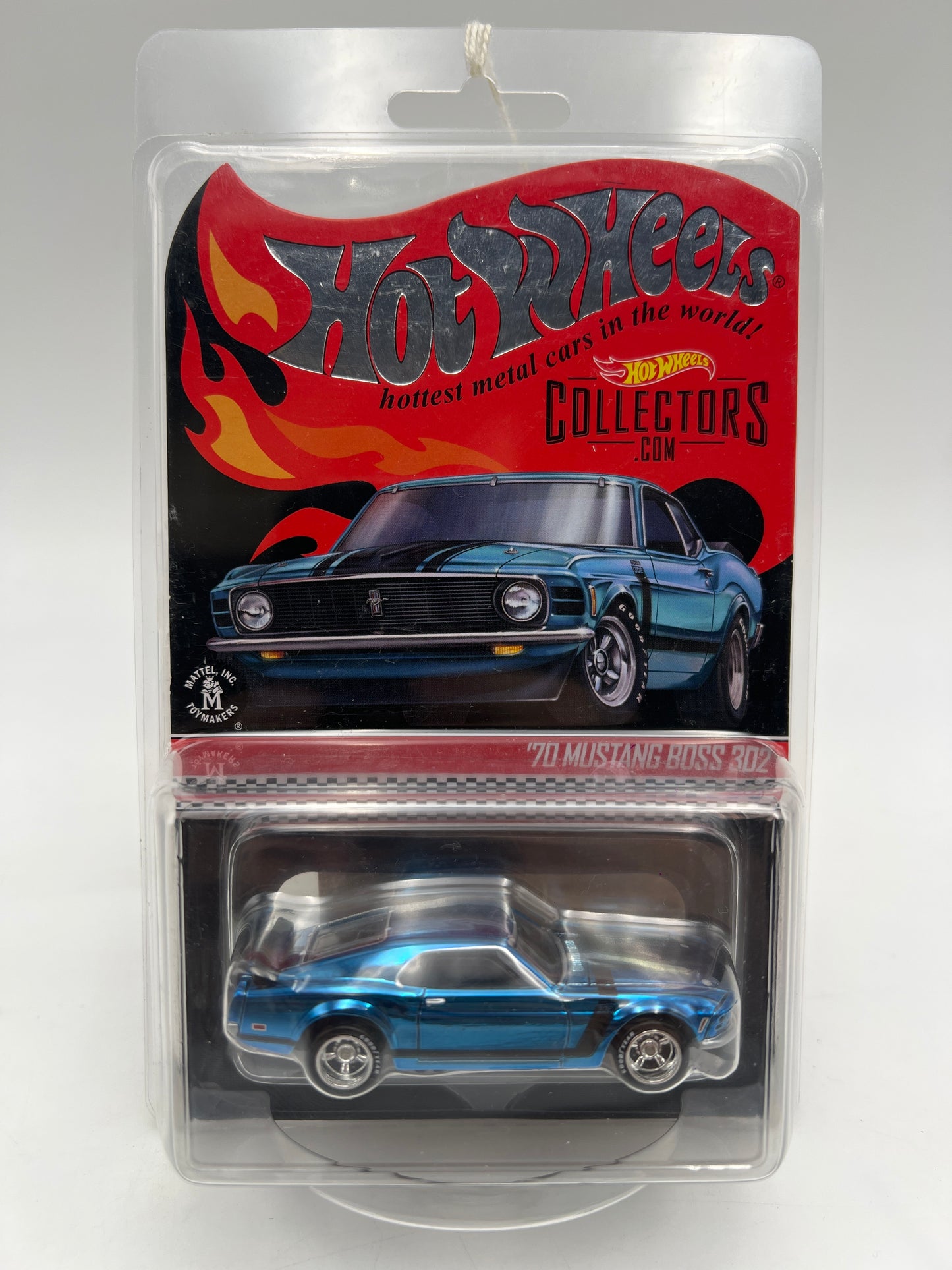 Hot Wheels RLC 1970 Ford Mustang Boss 302 Blue W/Protector