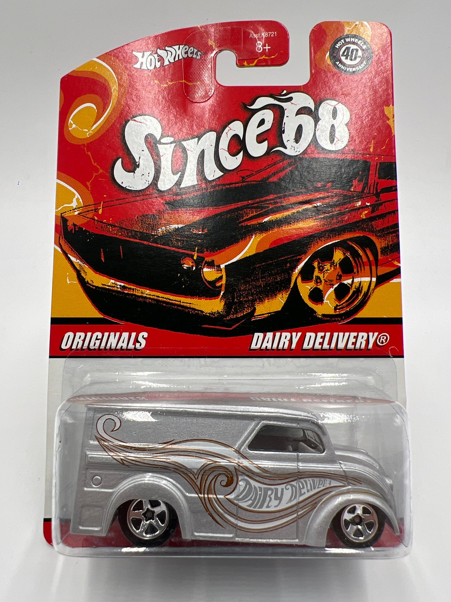 Hot Wheels Since 68 Originals #1 Dairy Delivery Silver W/Protector VHTF