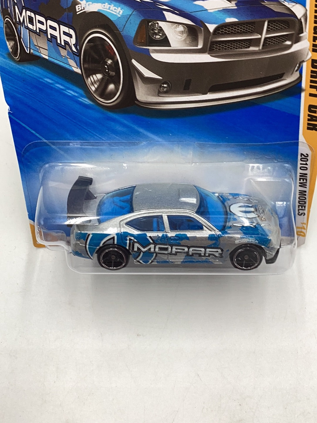 2010 Hot Wheels #43 Dodge Charger Drift Car silver 58E