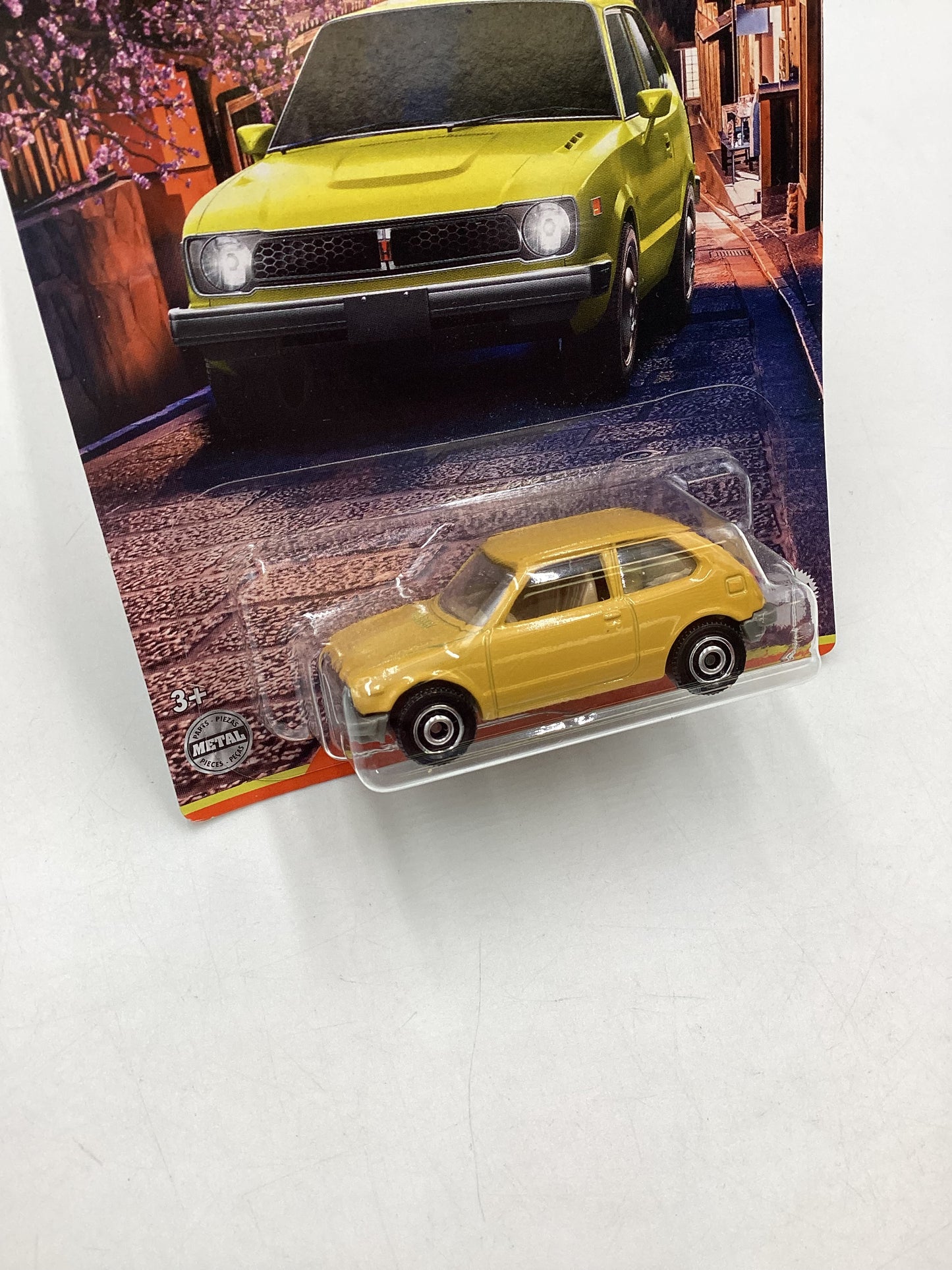 2022 Matchbox Japan Origins #2 1976 Honda Civic CVCC Yellow 164C