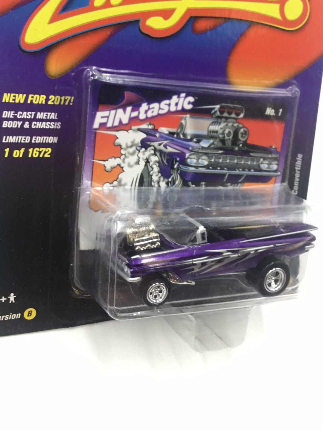 Johnny lightning zingers 1959 Chevy Impala convertible version B NN2