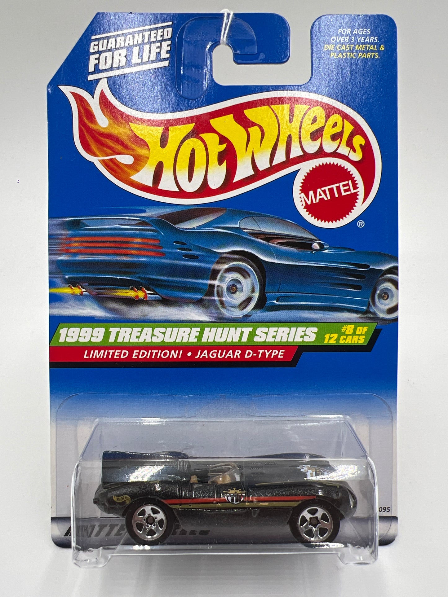 1999 Hot Wheels Treasure Hunt #936 Jaguar D-Type Black 274E