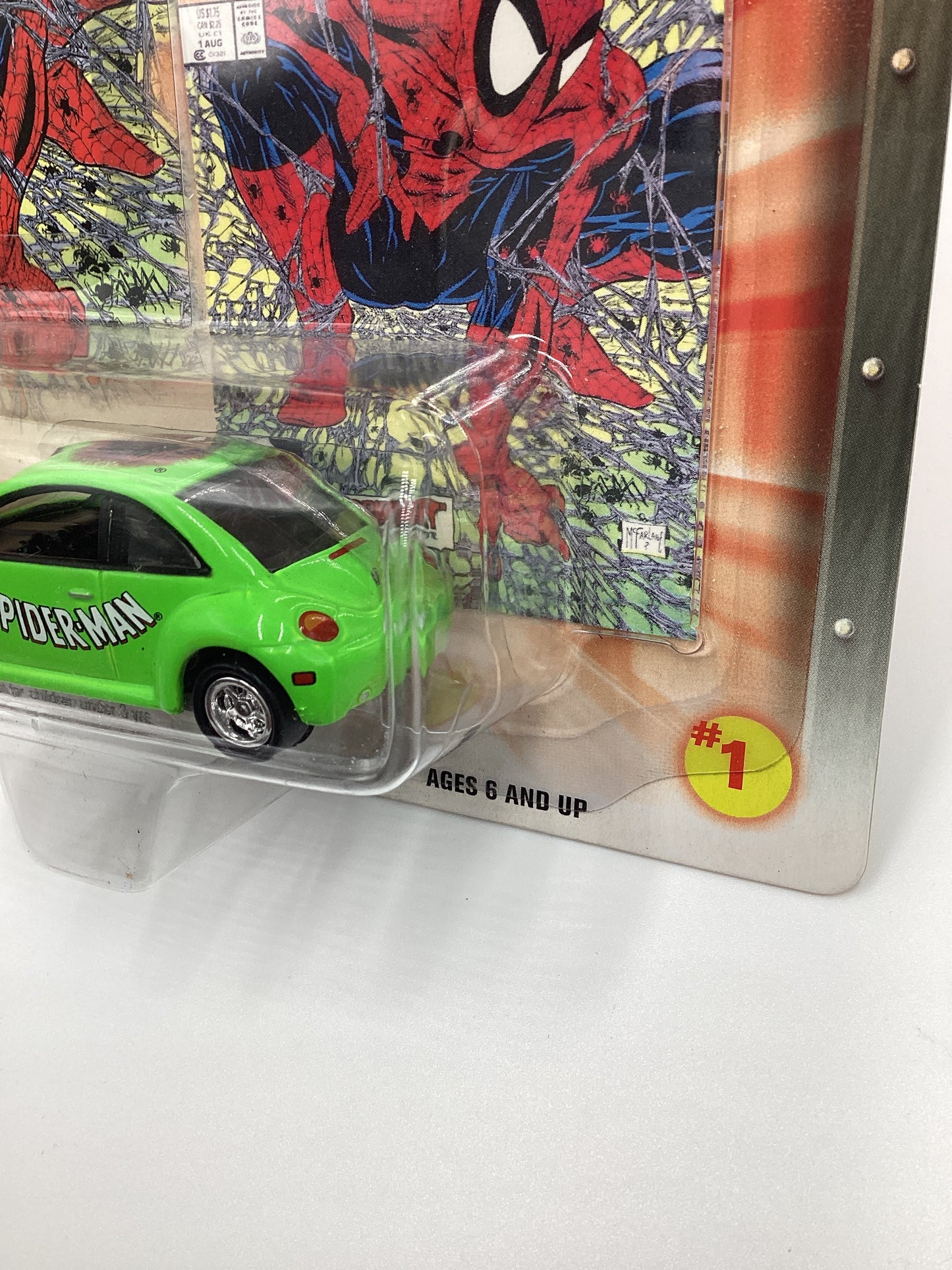 Johnny Lightning Marvel Spider-Man #1 98 VW Beetle Green 232A