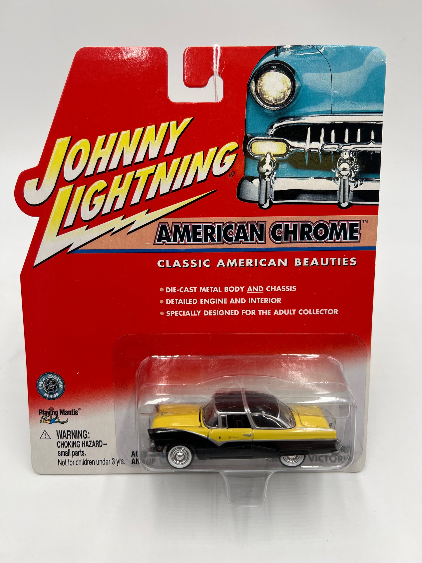 Johnny Lightning American Chrome 1955 Ford Crown Victoria Black/Yellow 220C