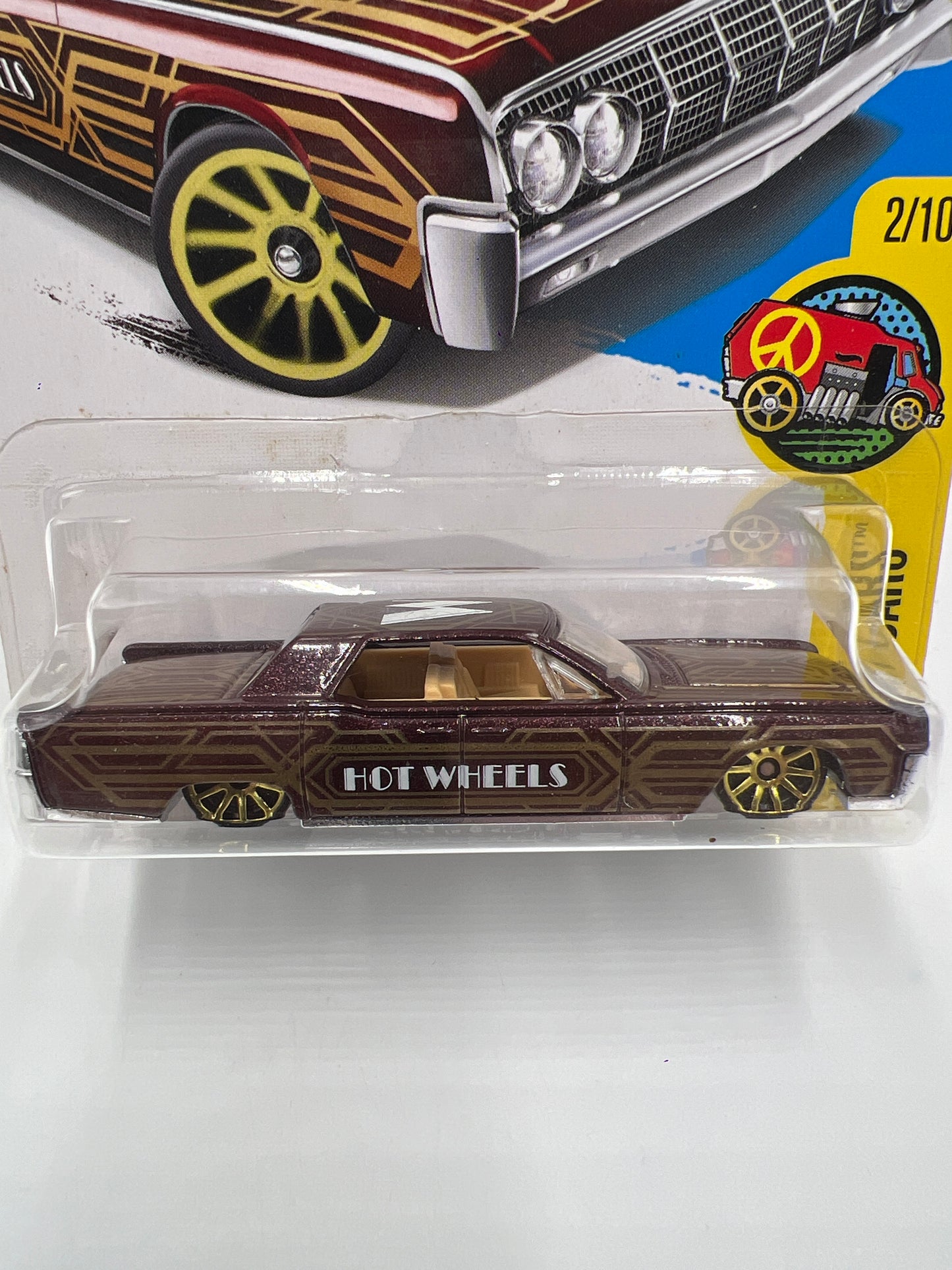 2017 Hot Wheels Art Cars #15 64 Lincoln Continental Brown 55C