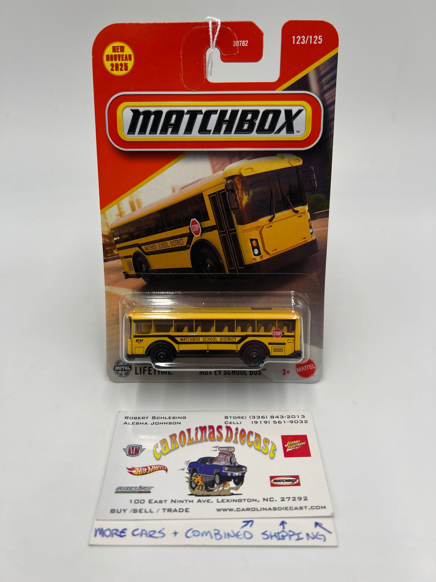 2025 Matchbox #123 MBX EV School Bus Yellow 212C
