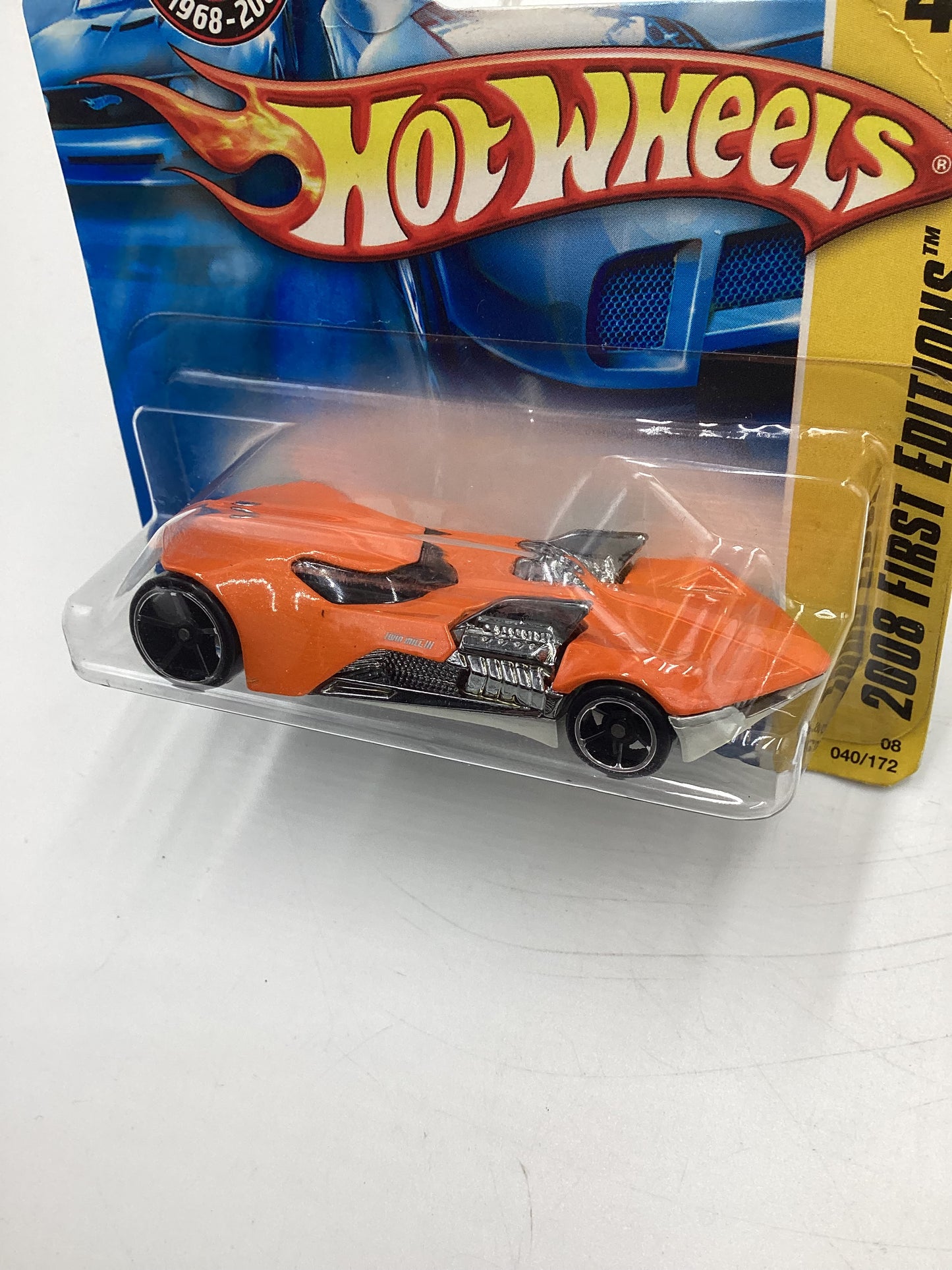 2008 Hot Wheels New Models #40 Twin Mill III Orange Short Card 116A