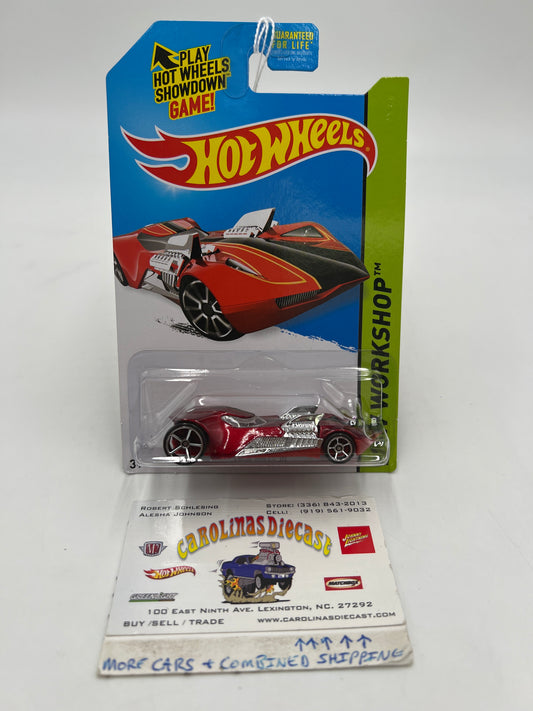 2014 Hot Wheels Workshop #226 Twin Mill III Red 59A