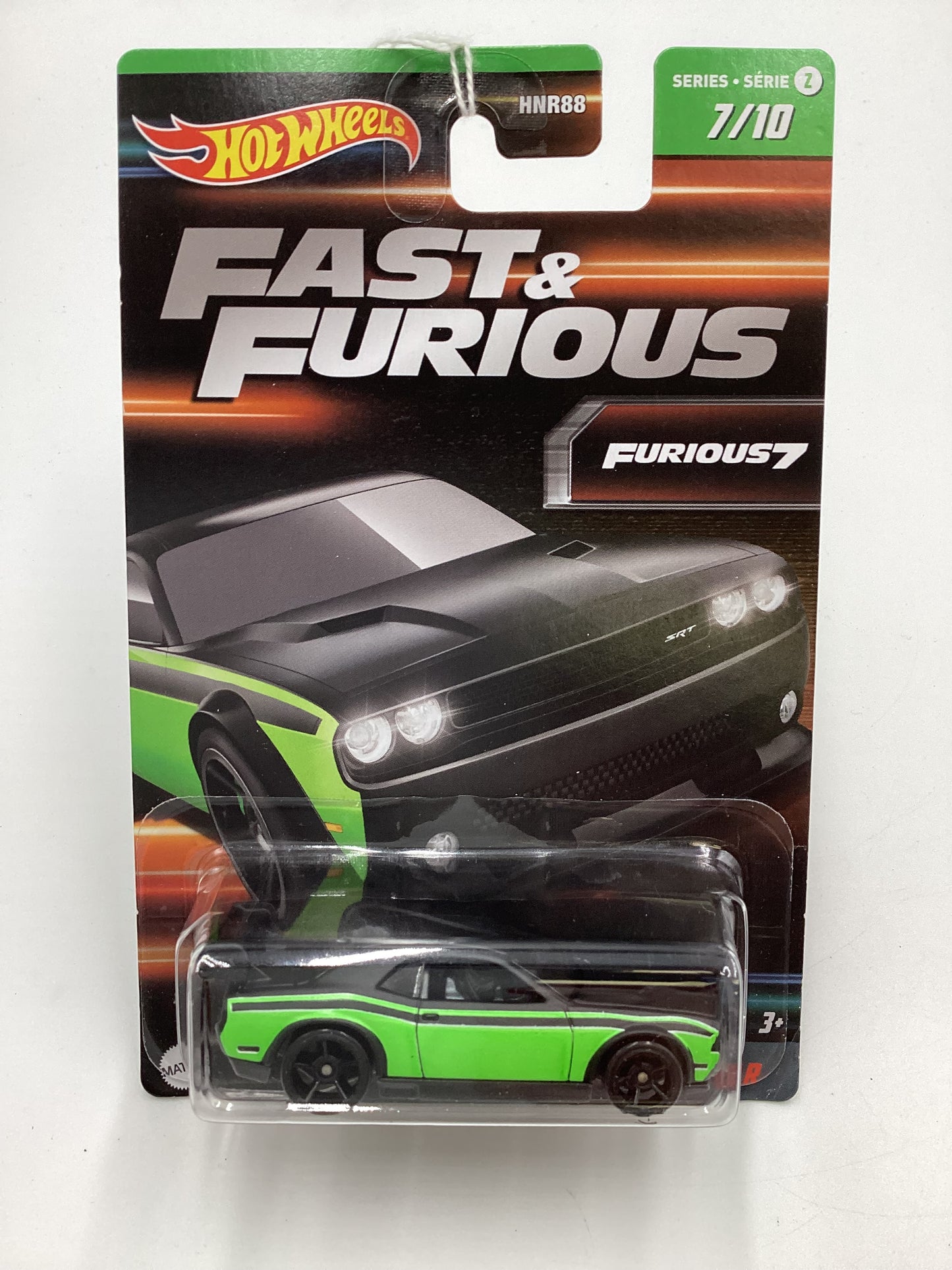 2023 Hot Wheels Fast and Furious Series 2 #7 Dodge Challenger Drift Car Green 69C