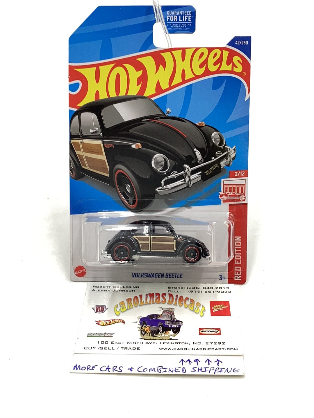 2022 Hot wheels Red edition Volkswagen Beetle #42 151B