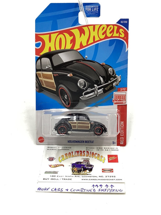 2022 Hot wheels Red edition Volkswagen Beetle #42 151B