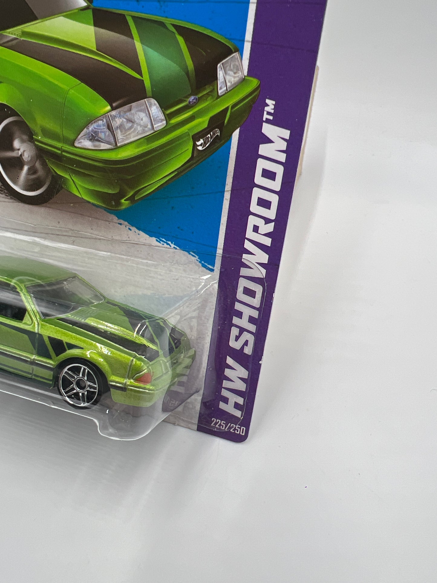 2013 Hot Wheels Showroom #225 Foxbody 92 Ford Mustang Green 21A