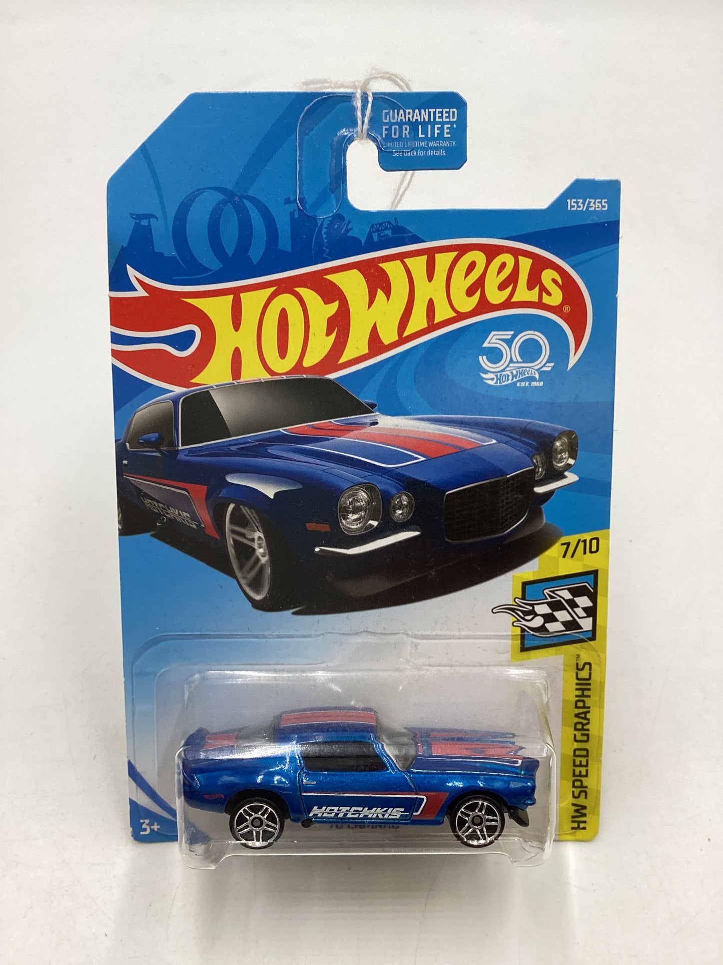 2018 Hot Wheels #153 Blue 70 Camaro 17F