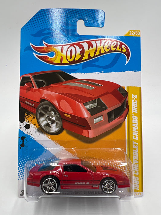 2012 Hot Wheels New Models #22 1985 Chevrolet Camaro IROC-Z Red W/Protector