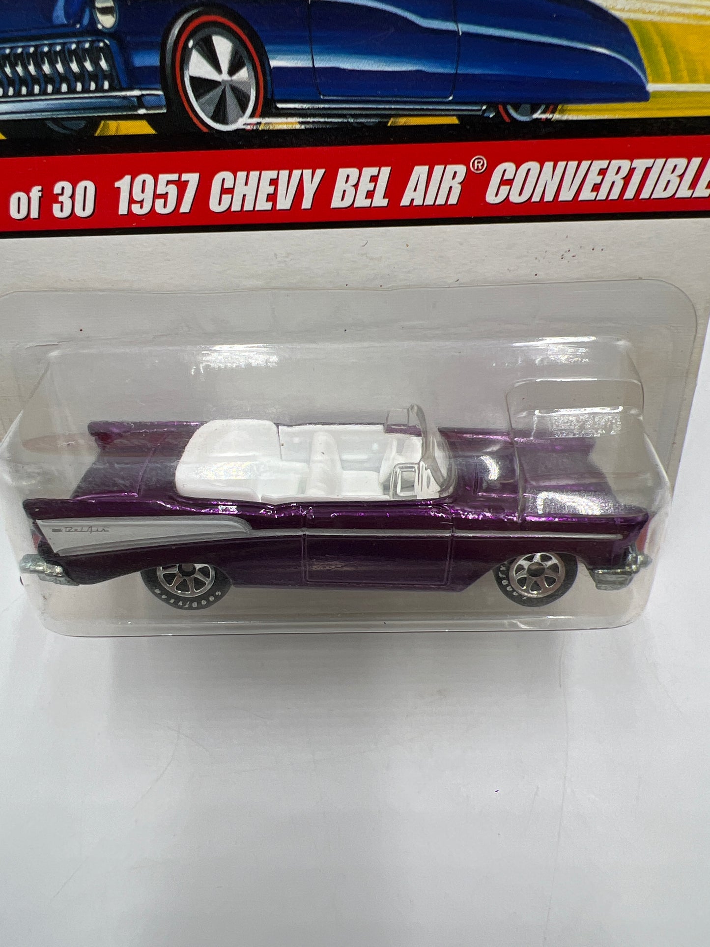 Hot Wheels Classics Series 2 #4 1957 Chevy Bel Air Convertible Purple