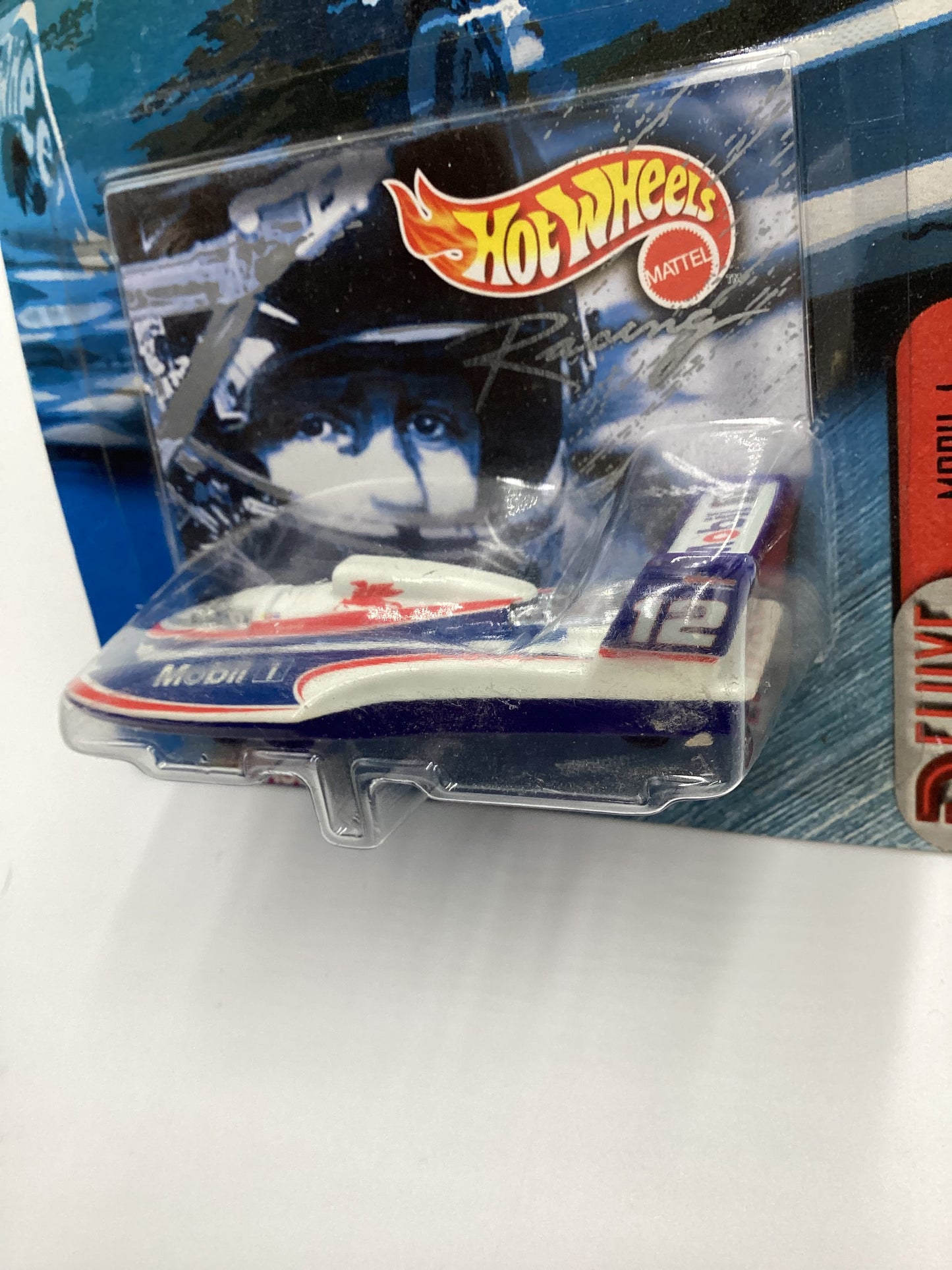 Hot Wheels Racing Hydroplane Series #4 Mobil 1 Hydroplane *Cracked Blister*