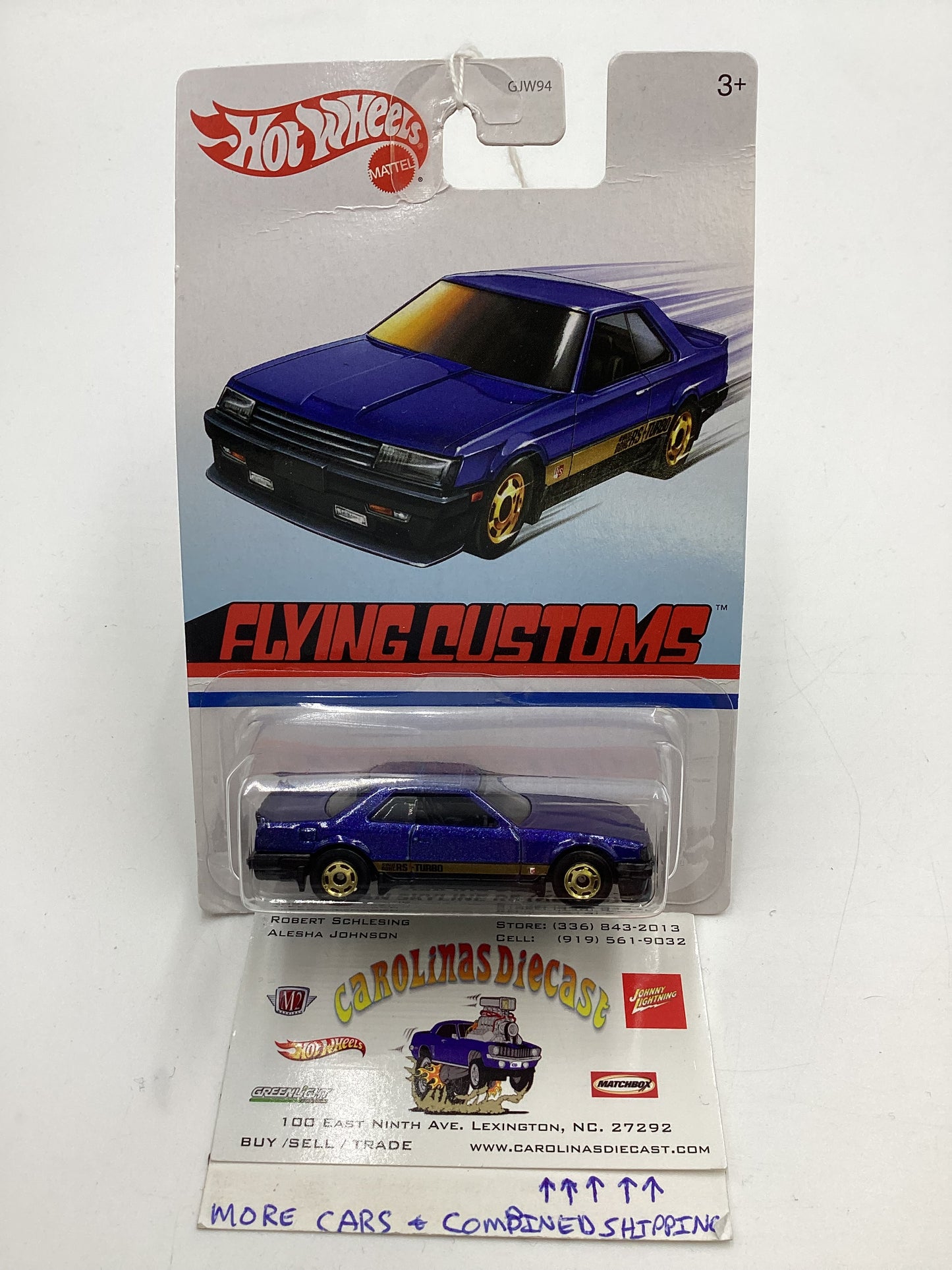 Hot Wheels Target Exclusive Flying Customs Nissan Skyline RS KDR30 Blue Bad Card