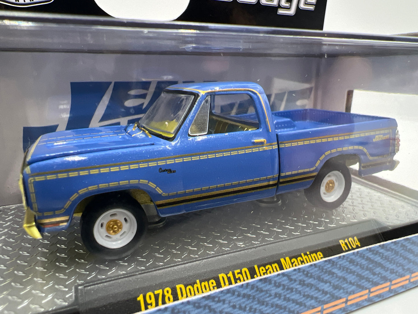 M2 Machines CHASE 1978 Dodge 150 Jean Machine Blue R104