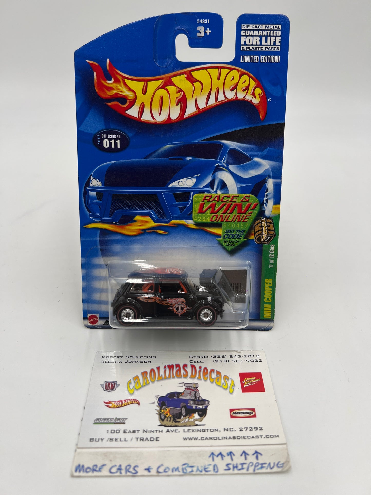 2002 Hot Wheels Treasure Hunt  #11 Mini Cooper Real Riders 273B