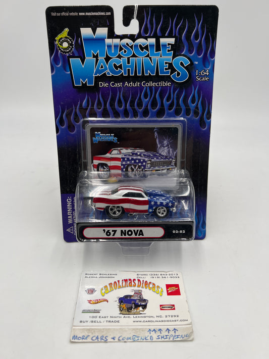 Muscle Machines 67 Nova American Flag 02-82 222C