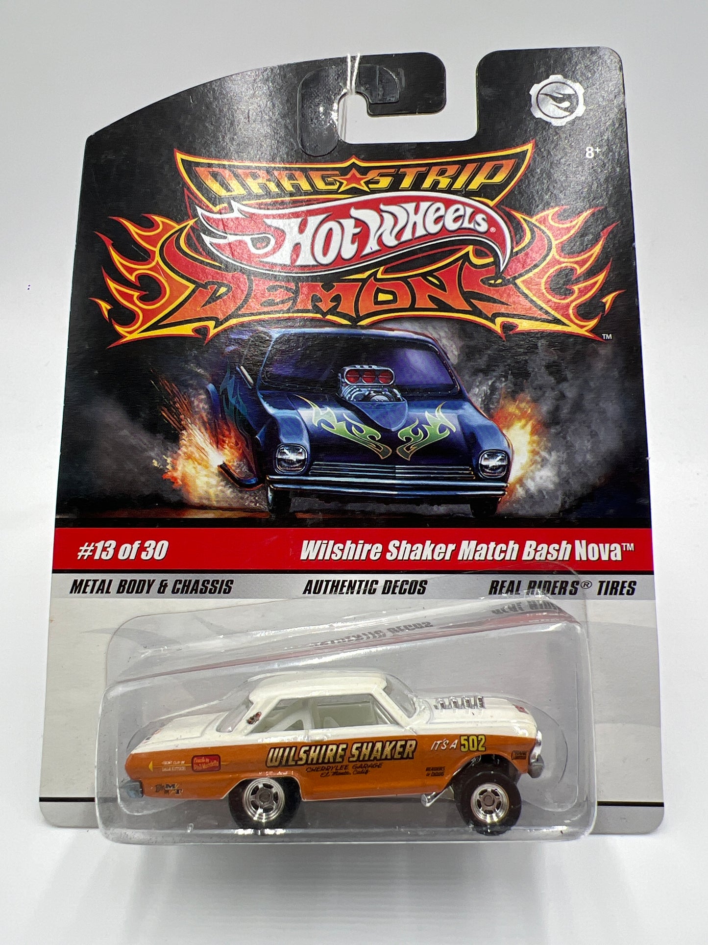 Hot Wheels Premium Drag Strip Demons #13 Wilshire Shaker Match Bash Nova Orange/White 245B