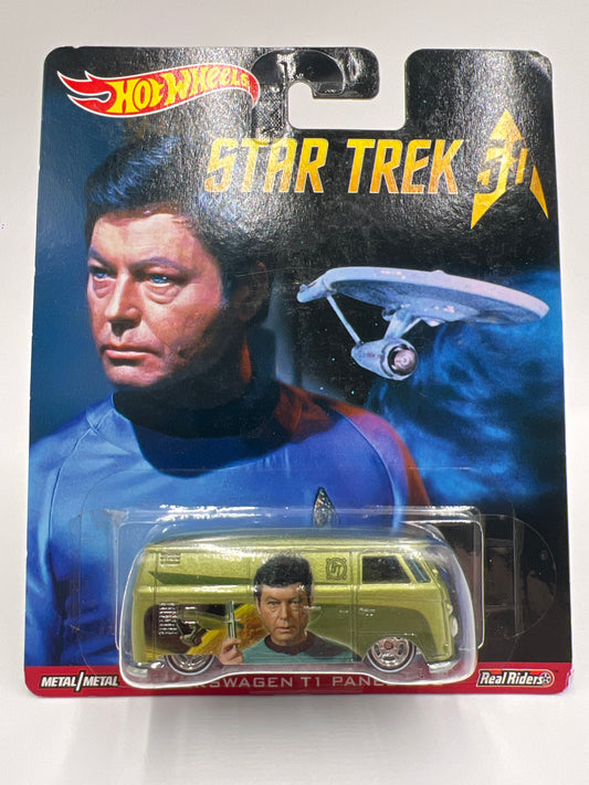 Hot Wheels Premium Star Trek 50th Anniversary Volkswagen T1 Panel Bus Green W/Protector