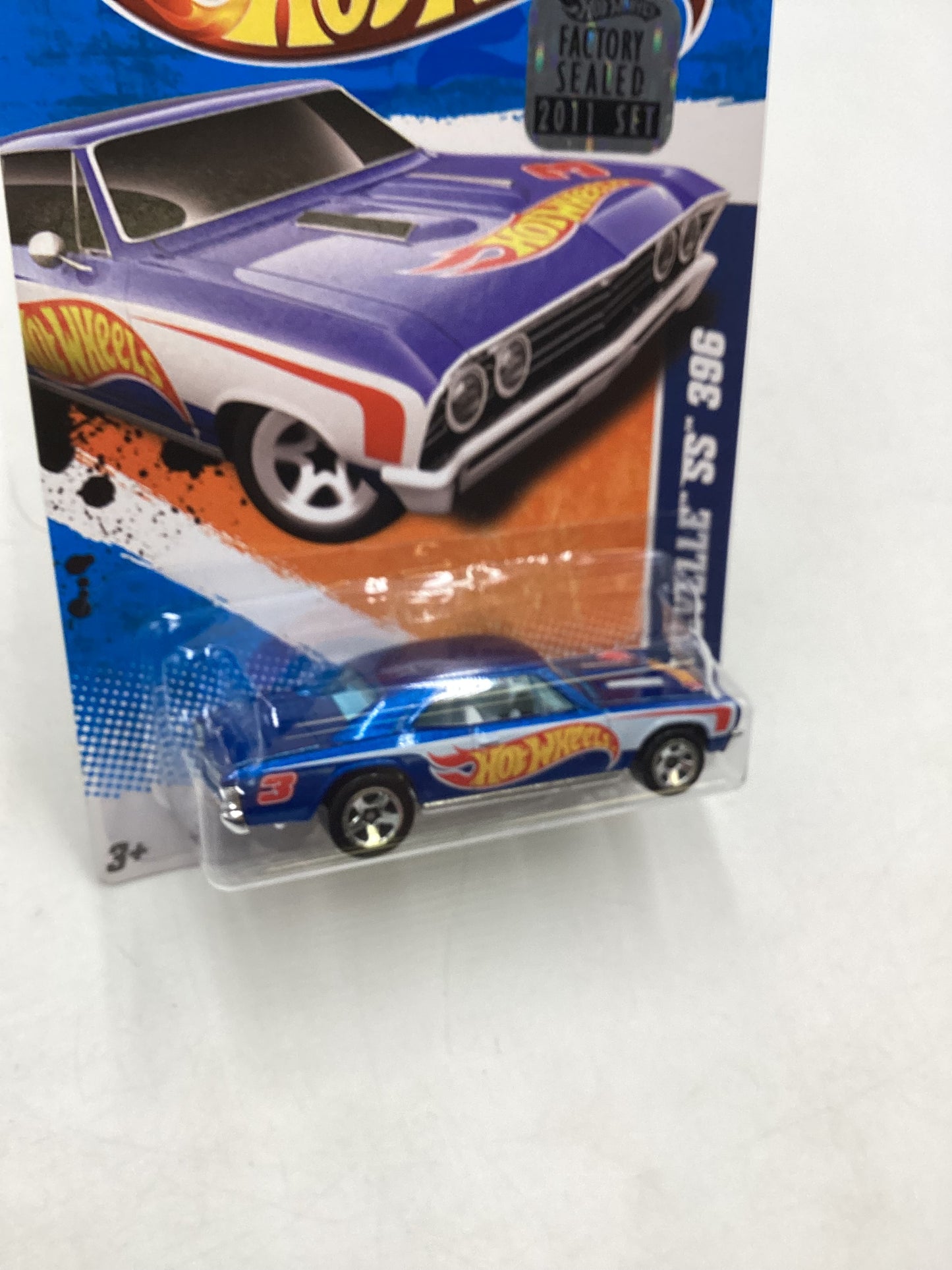 2011 Hot wheels #151 67 Chevelle SS 396 Blue Factory Sealed 13A