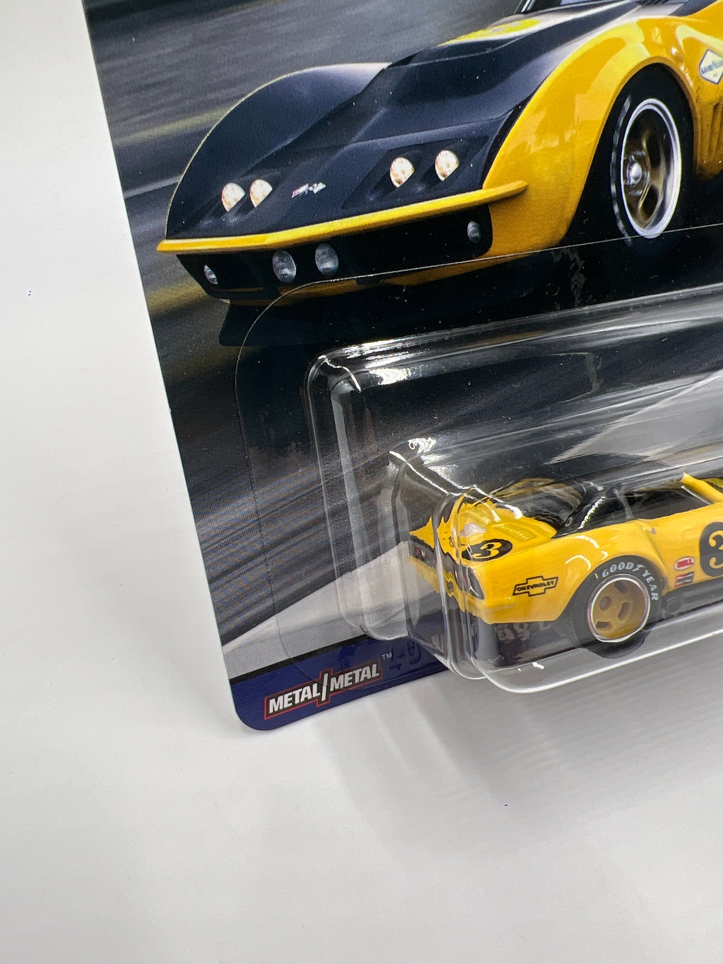 2018 Hot Wheels Car Culture Premium Circuit Legends #2 69 Copo Corvette Yellow/Black 255D