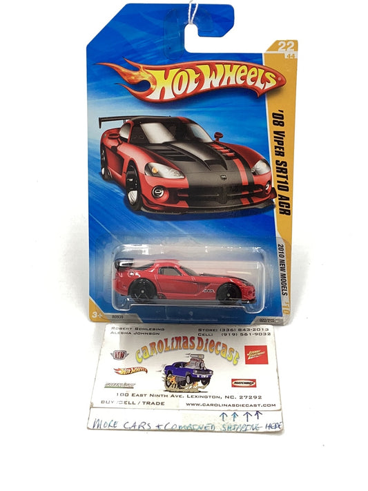 2010 Hot wheels #22 08 Viper Str10 ACR red 59E