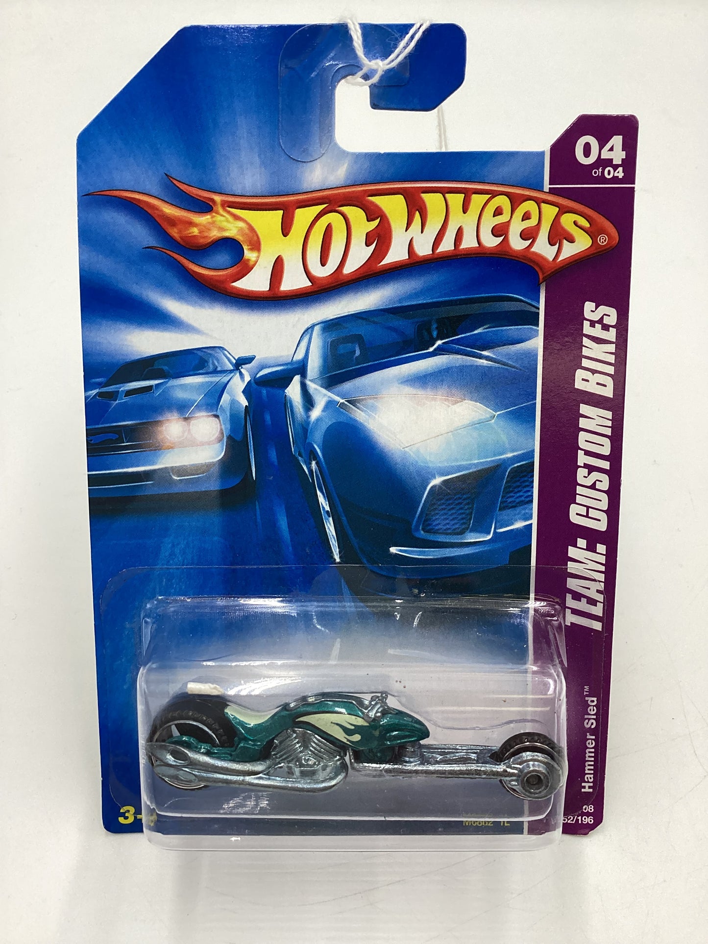 2008 Hot Wheels HW Team: Custom Bikes #152 Hammer Sled Teal 114H