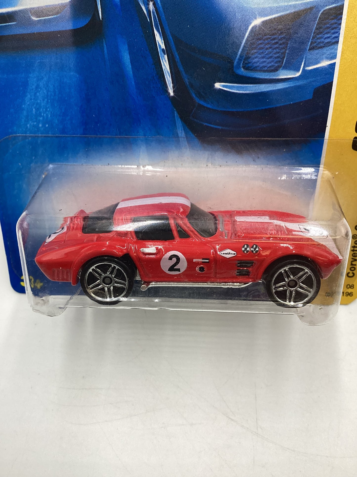 2008 Hot Wheels New Models #8 Corvette Grand Sport Red 1B