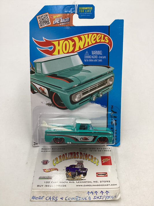 2015 Hot wheels #72 Custom 62 Chevy Blue