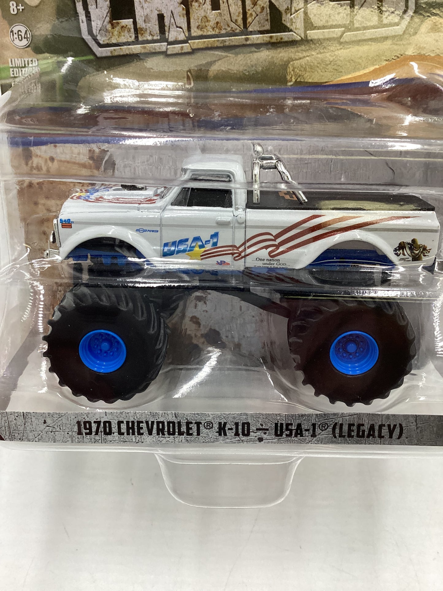 Greenlight Kings of Crunch 1970 Chevrolet K-10 USA-1 (Legacy) Walmart Chase