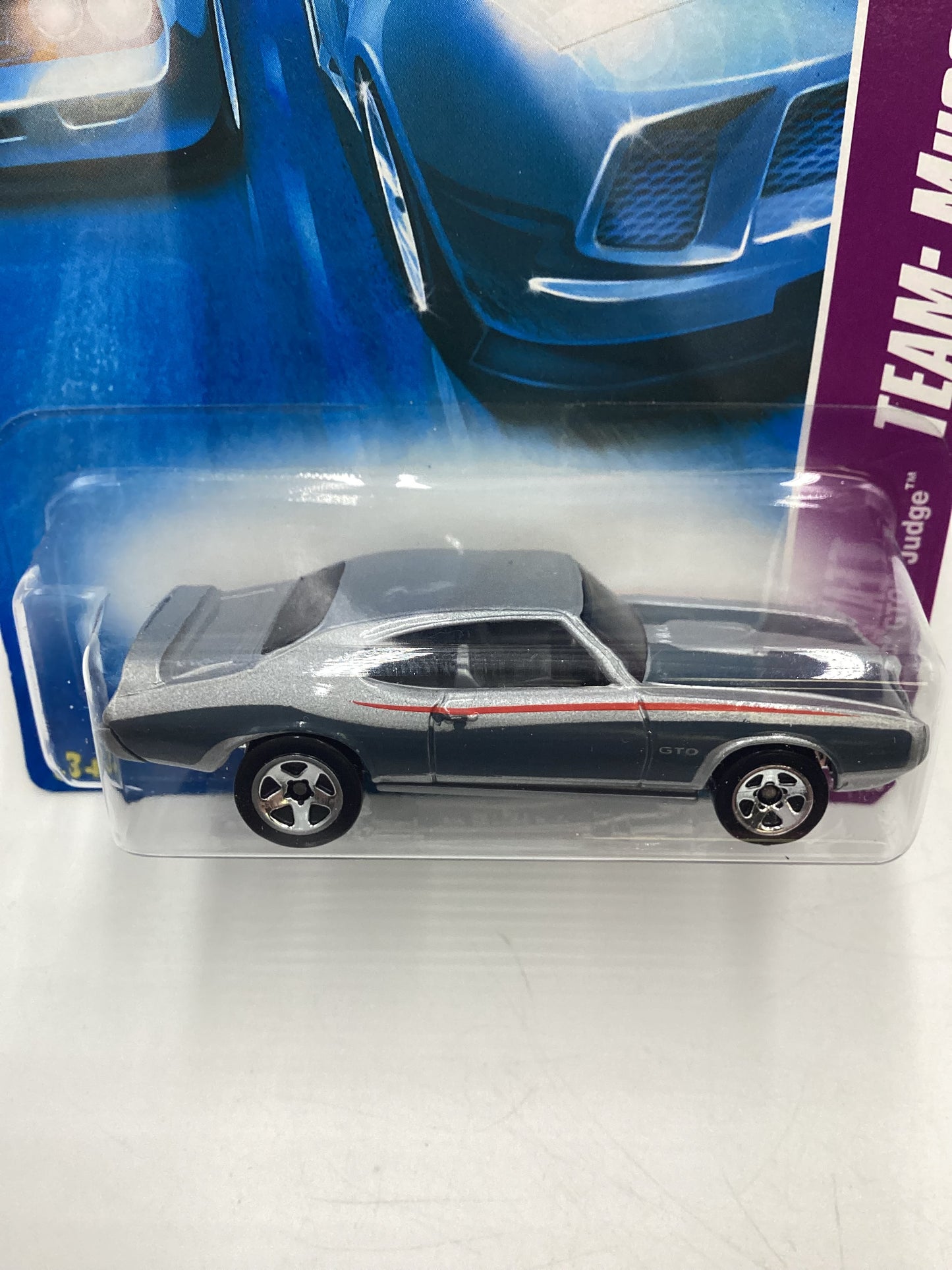 2008 Hot Wheels HW Team: Muscle Mania #133 Pontiac GTO Judge Silver 44C