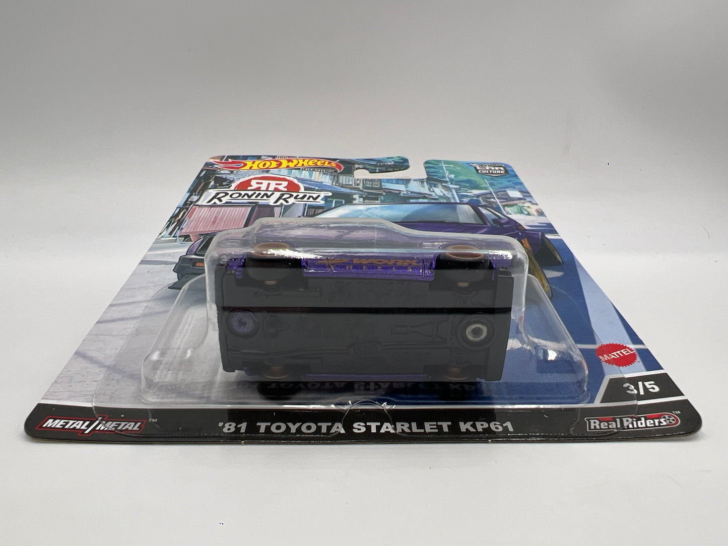 Hot Wheels Premium Ronin Run #3 81 Toyota Starlet KP61 Purple 256F