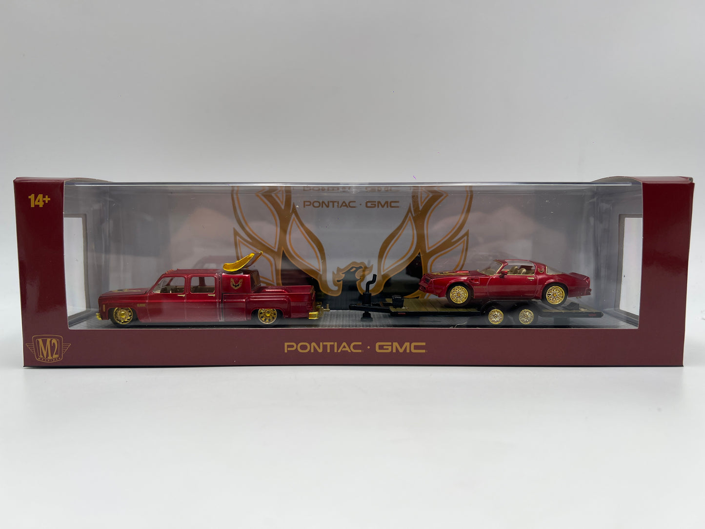 M2 Machines Haulers R96 CHASE 1977 GMC Sierra 3500 Custom & 1977 Pontiac Firebird Trans Am
