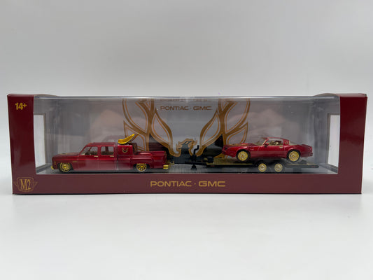 M2 Machines Haulers R96 CHASE 1977 GMC Sierra 3500 Custom & 1977 Pontiac Firebird Trans Am