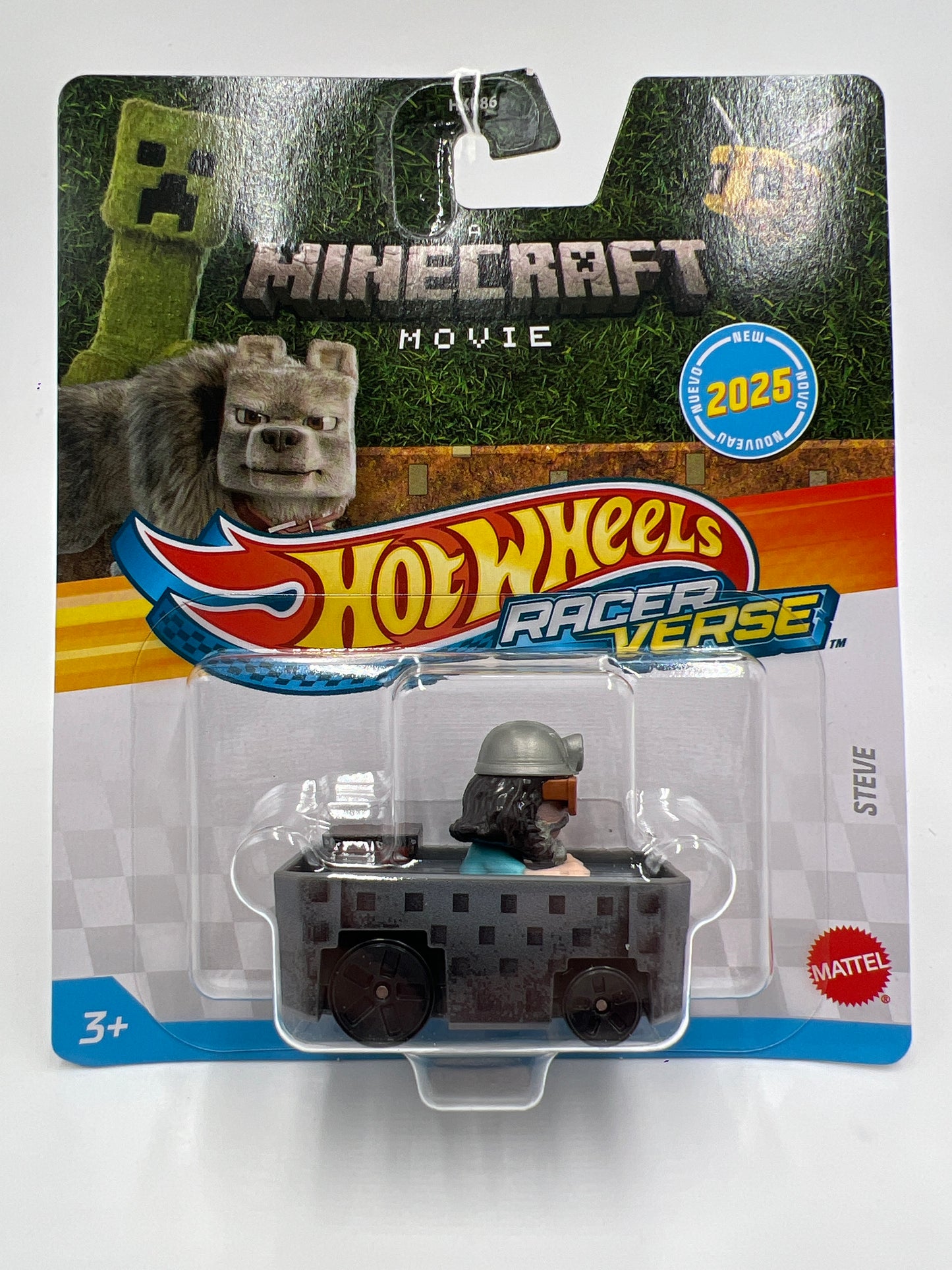 2025 Hot Wheels Racer Verse A Minecraft Movie Steve 111B