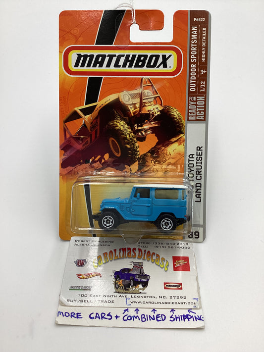 Matchbox #89 68 Toyota Land Cruiser blue 206A