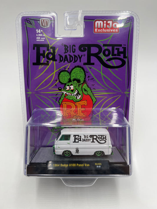 2025 M2 Machines Mijo Exclusives CHASE 1/450 Big Daddy Ed Roth 1964 Dodge A100 Panel Van White MJS85