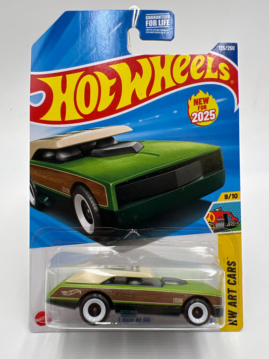 2025 Hot Wheels L Case Art Cars #135 Long Bloc Green