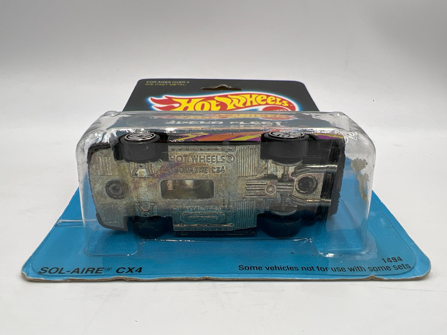 Hot Wheels Original 1988 Speed Fleet #1494 Sol-Aire CX4 Black/Magenta W/Protector